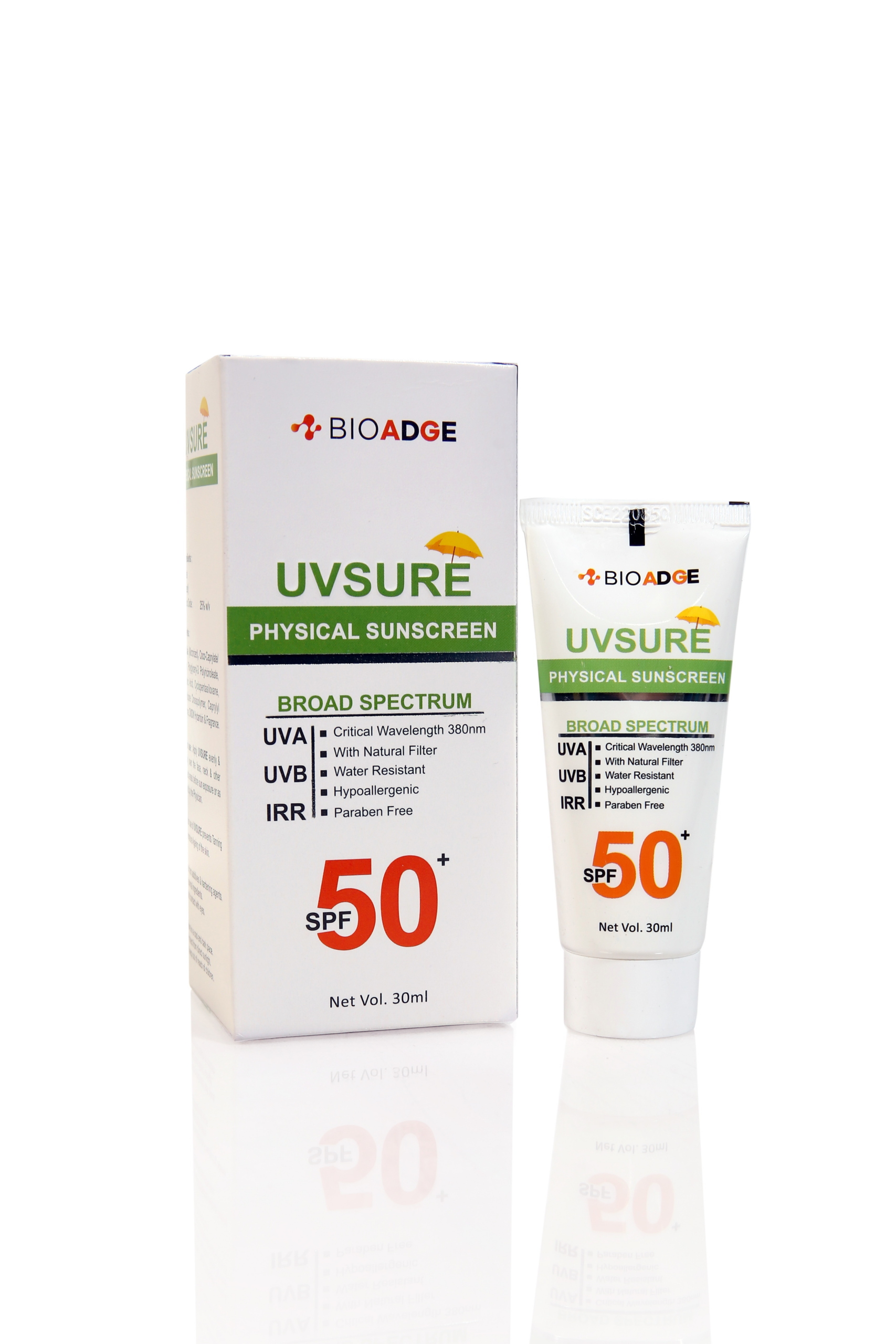 UVSURE SPF-50 PHYSICAL SUNSCREEN GEL